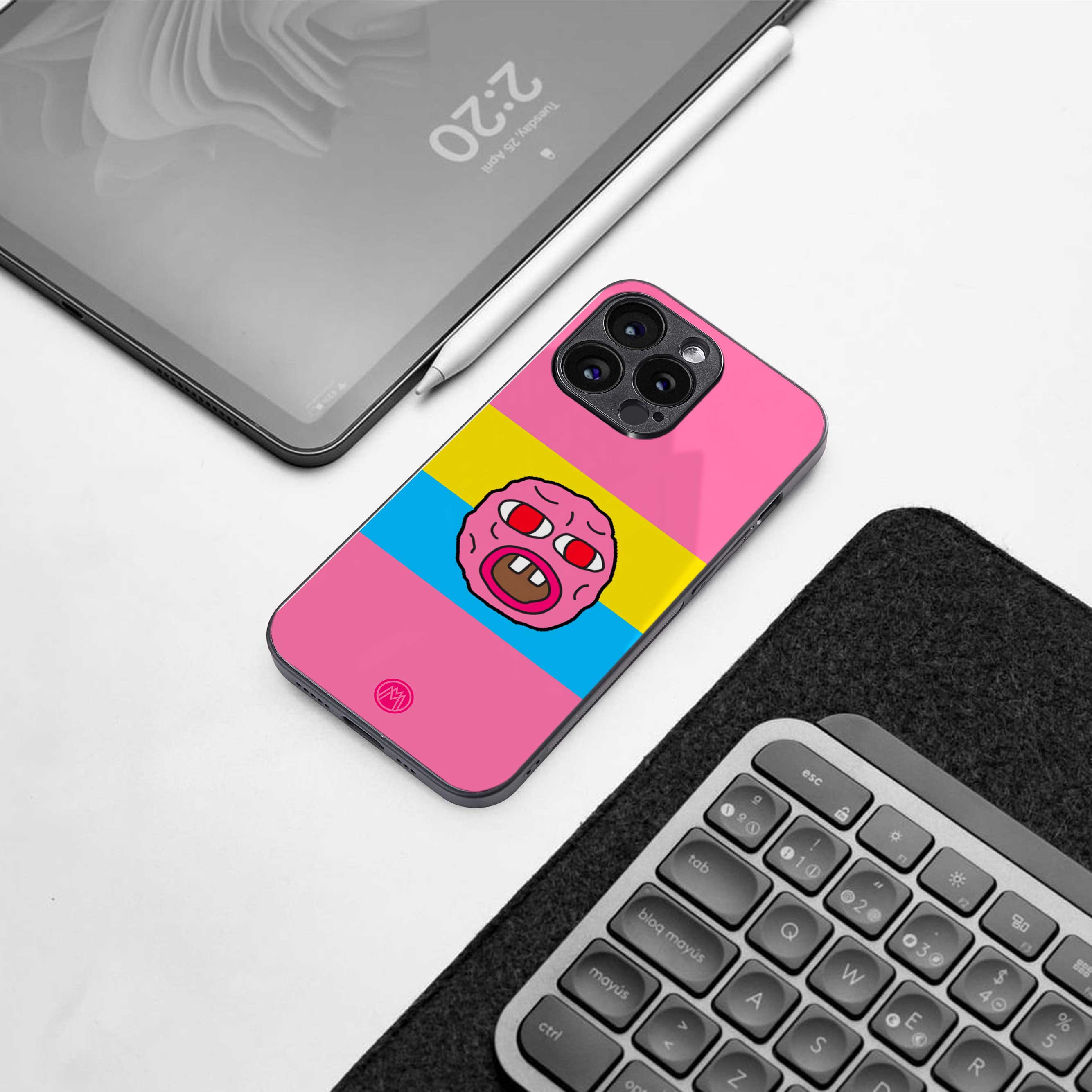 cherry bomb back phone cover | glass case for oneplus nord ce 3