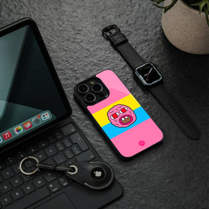 cherry bomb back phone cover | glass case for iphone 15 pro