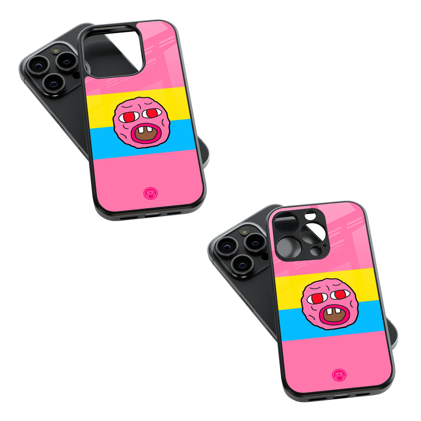 Trendy Glass Back Mobile Case for iPhone, Samsung, Redmi, OnePlus, Google Pixel, Motorola