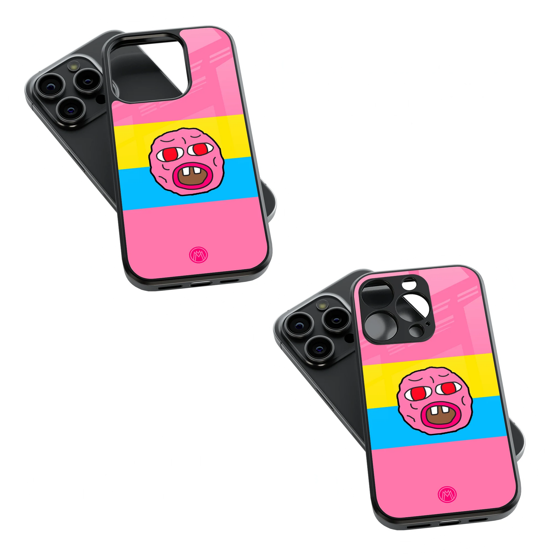 Trendy Glass Back Mobile Case for iPhone, Samsung, Redmi, OnePlus, Google Pixel, Motorola