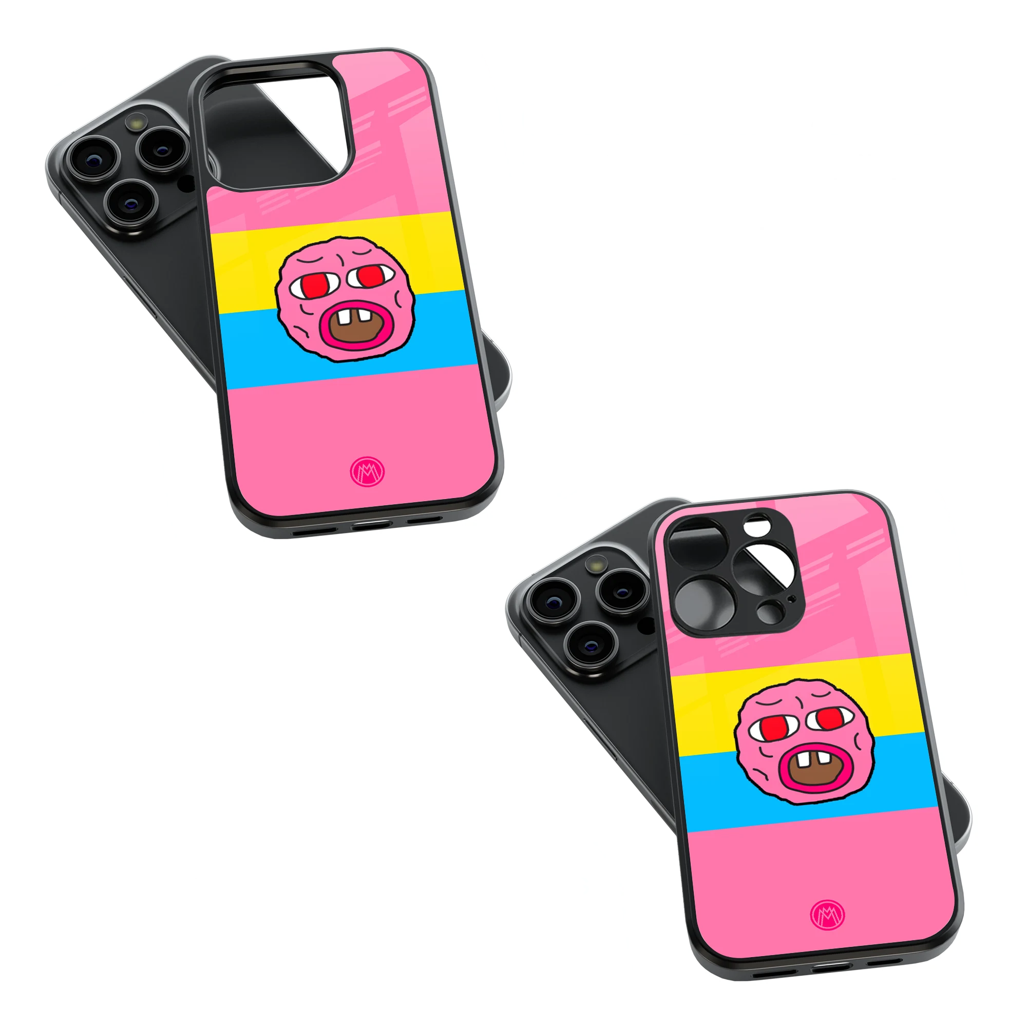 Trendy Glass Back Mobile Case for iPhone, Samsung, Redmi, OnePlus, Google Pixel, Motorola