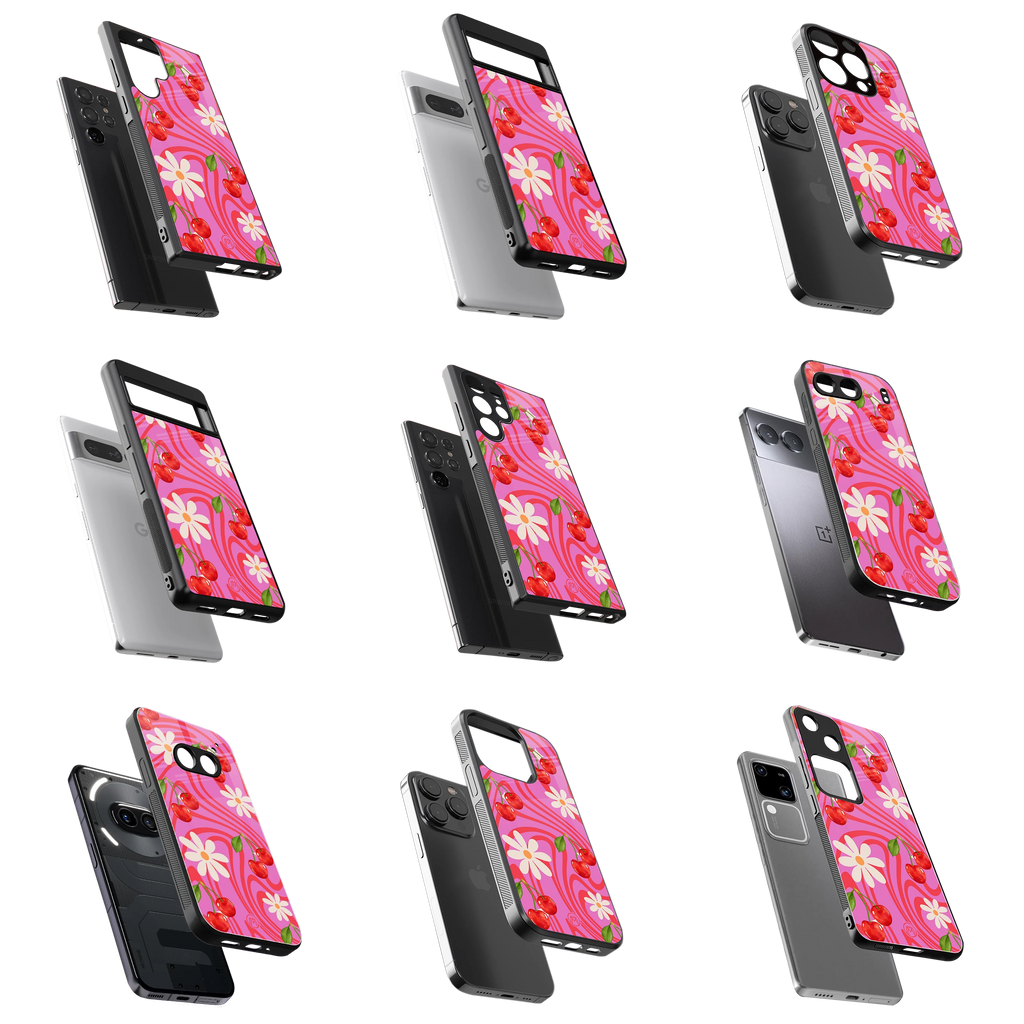 Durable Glass Back Mobile Case for iPhone, Samsung, OnePlus, Google Pixel, Redmi, Vivo, Oppo