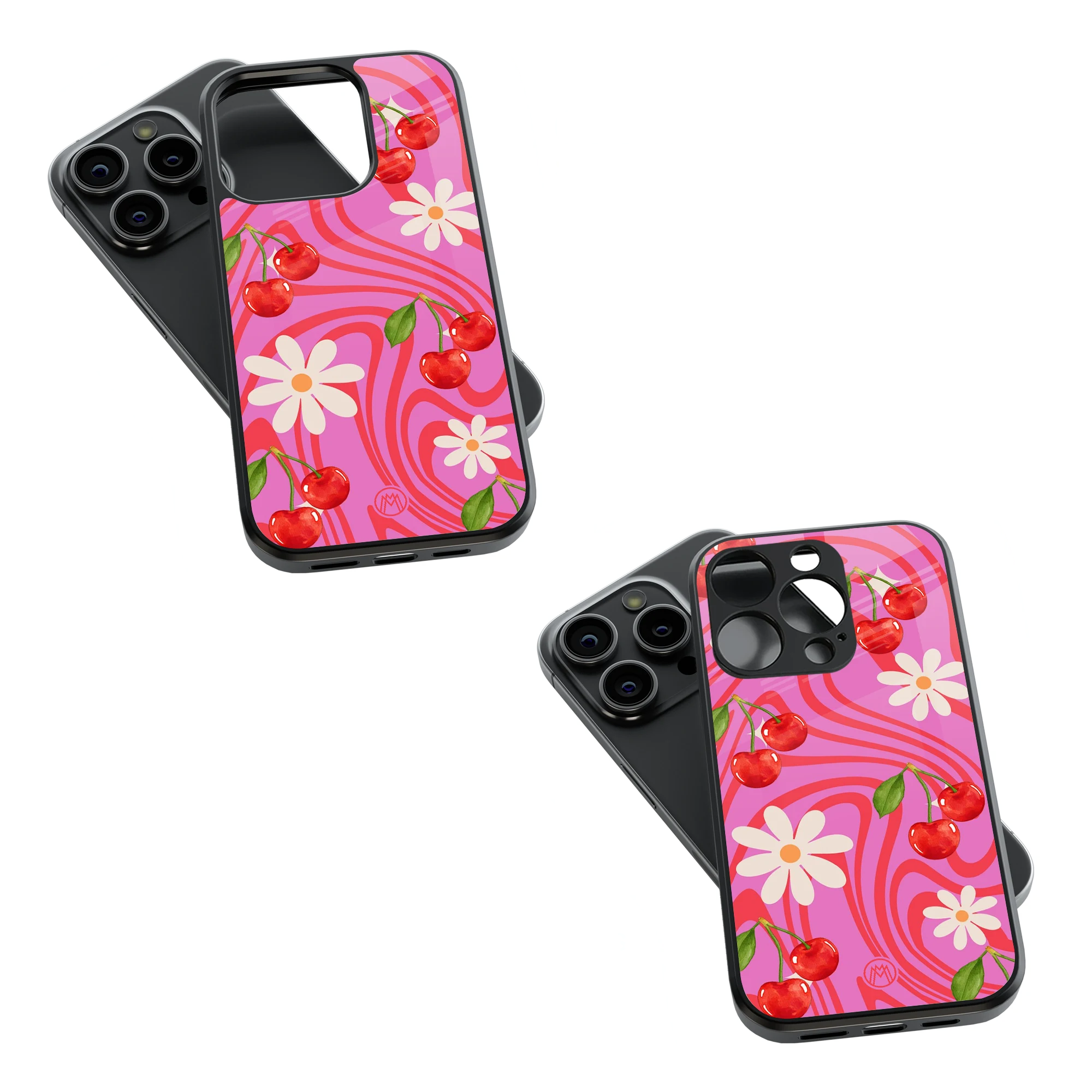 Trendy Glass Back Mobile Case for iPhone, Samsung, Redmi, OnePlus, Google Pixel, Motorola