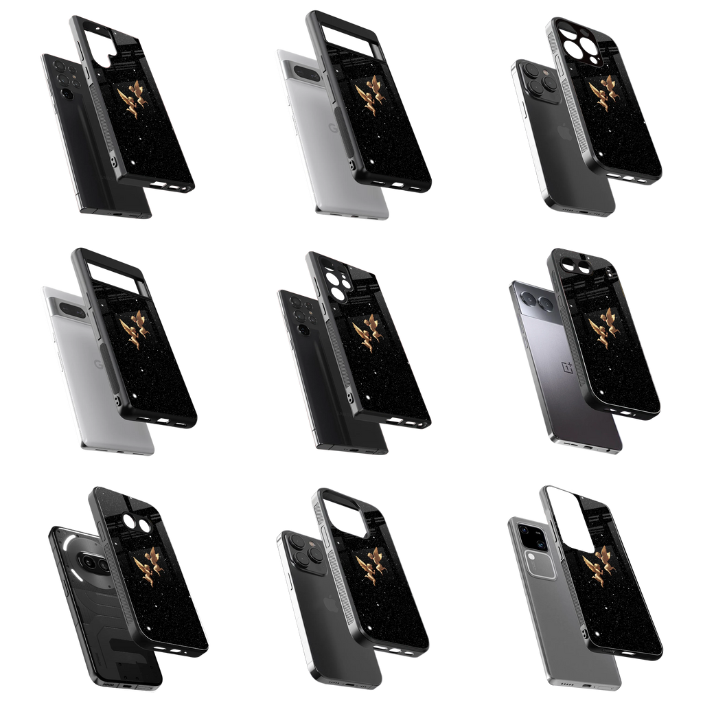 Durable Glass Back Mobile Case for iPhone, Samsung, OnePlus, Google Pixel, Redmi, Vivo, Oppo