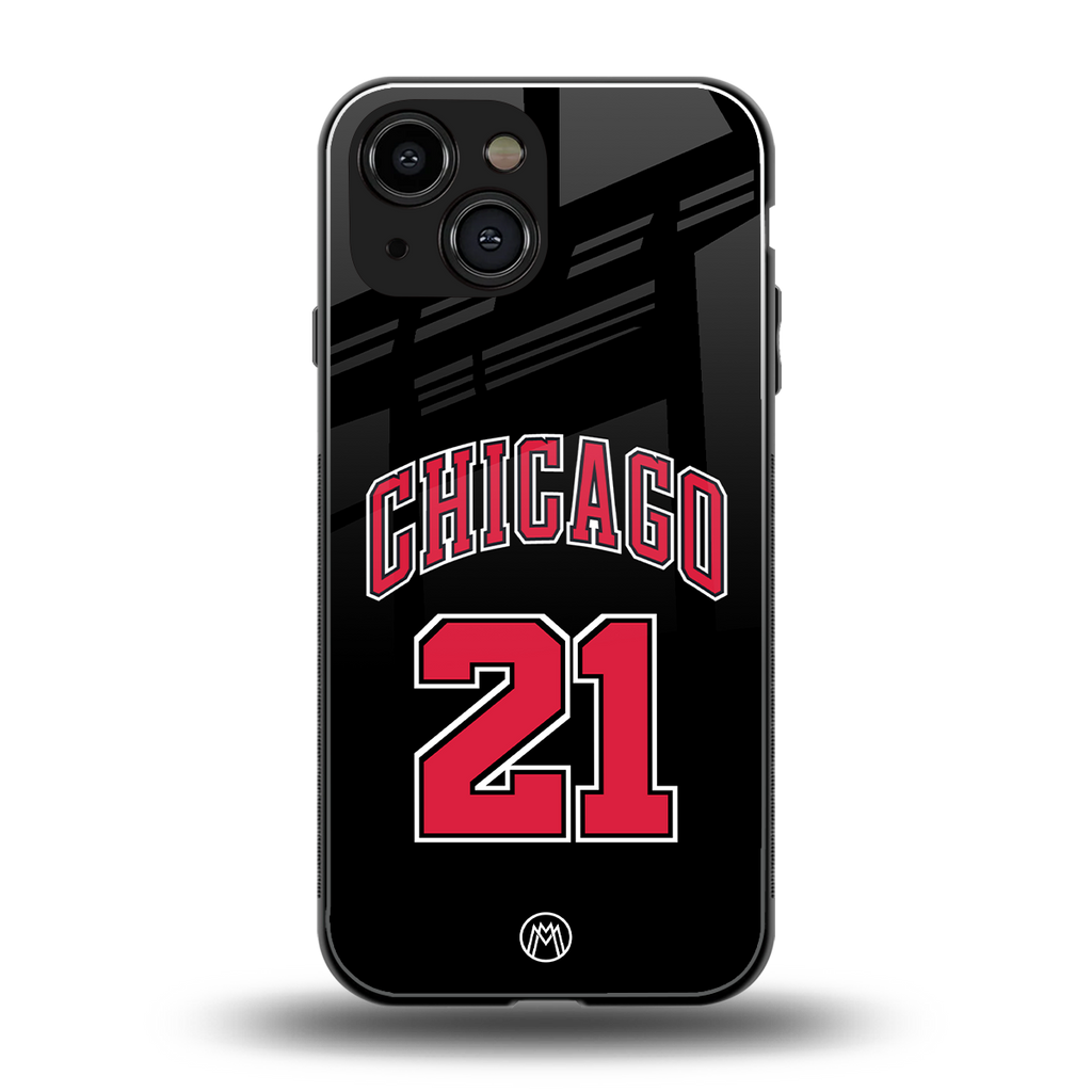 chicago 21 back phone cover | glass case for iphone 13 mini