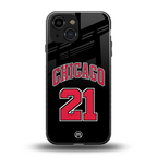 chicago 21 back phone cover | glass case for iphone 13 mini