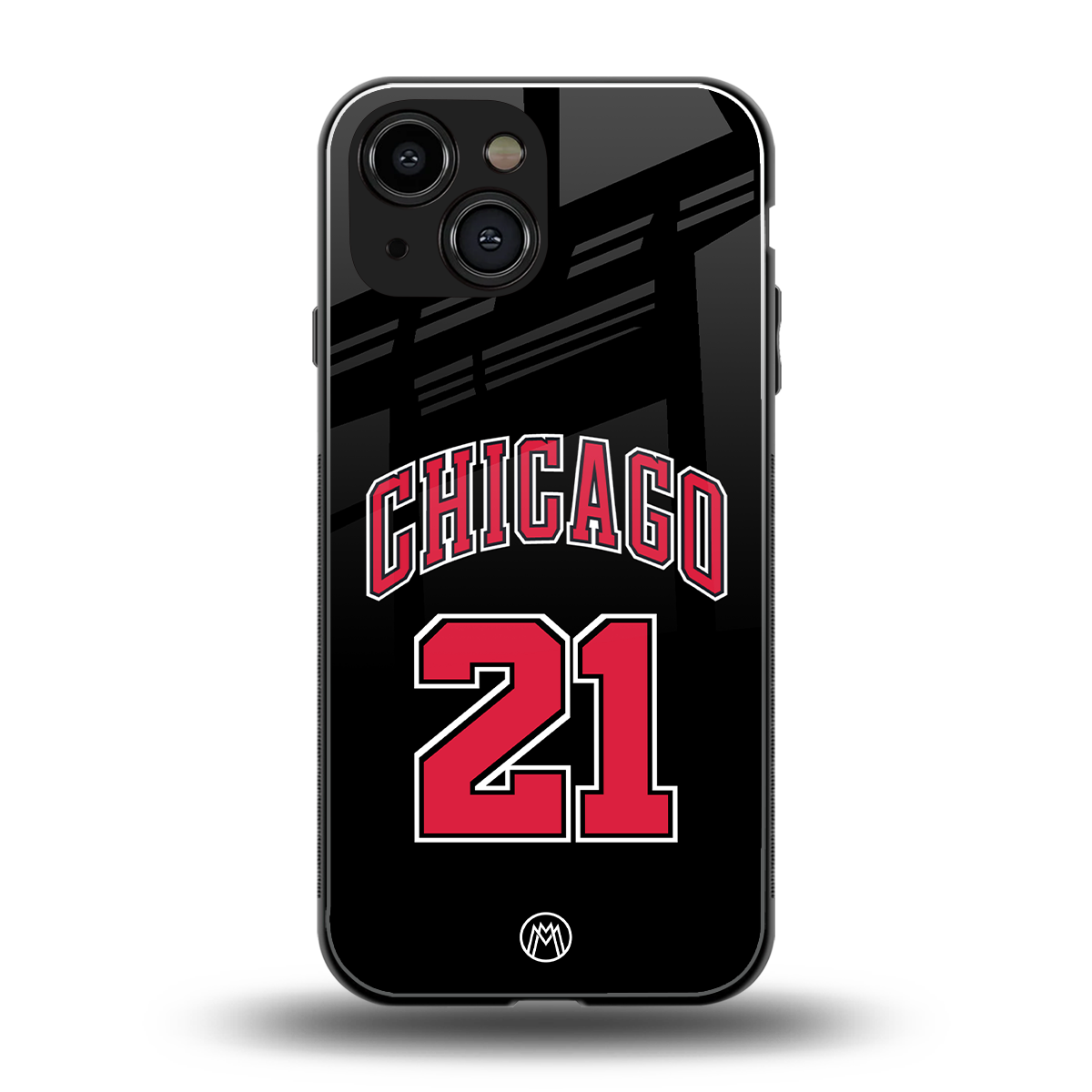 chicago 21 back phone cover | glass case for iphone 13 mini