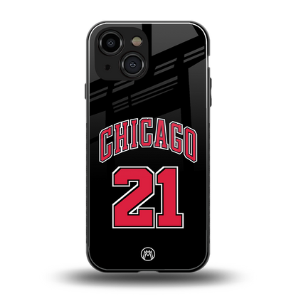 chicago 21 back phone cover | glass case for iphone 13 mini