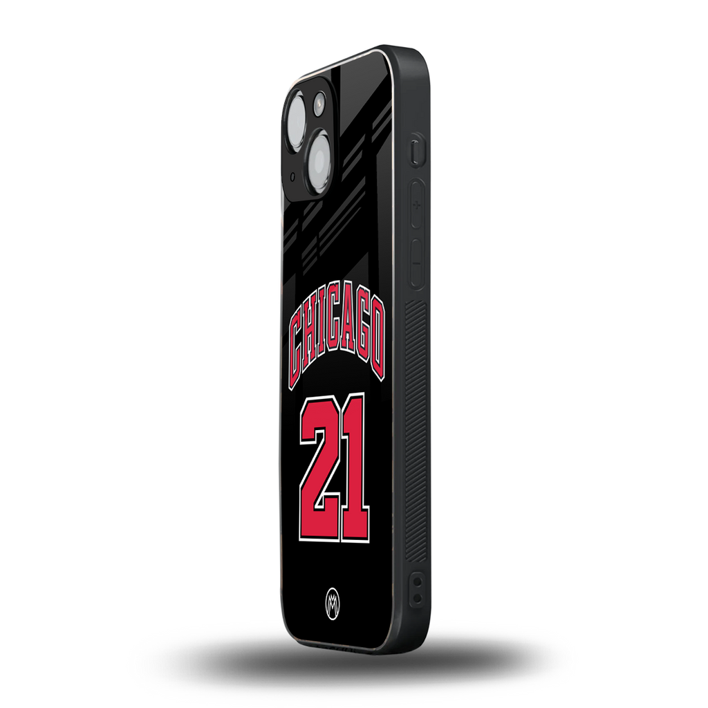 chicago 21 back phone cover | glass case for iphone 13 mini