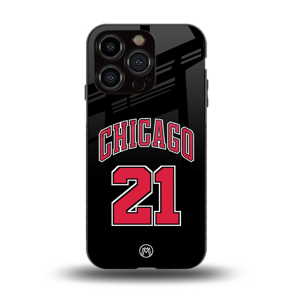 chicago 21 back phone cover | glass case for iphone 13 pro