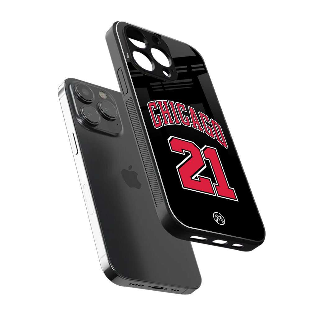 chicago 21 back phone cover | glass case for iphone 13 pro