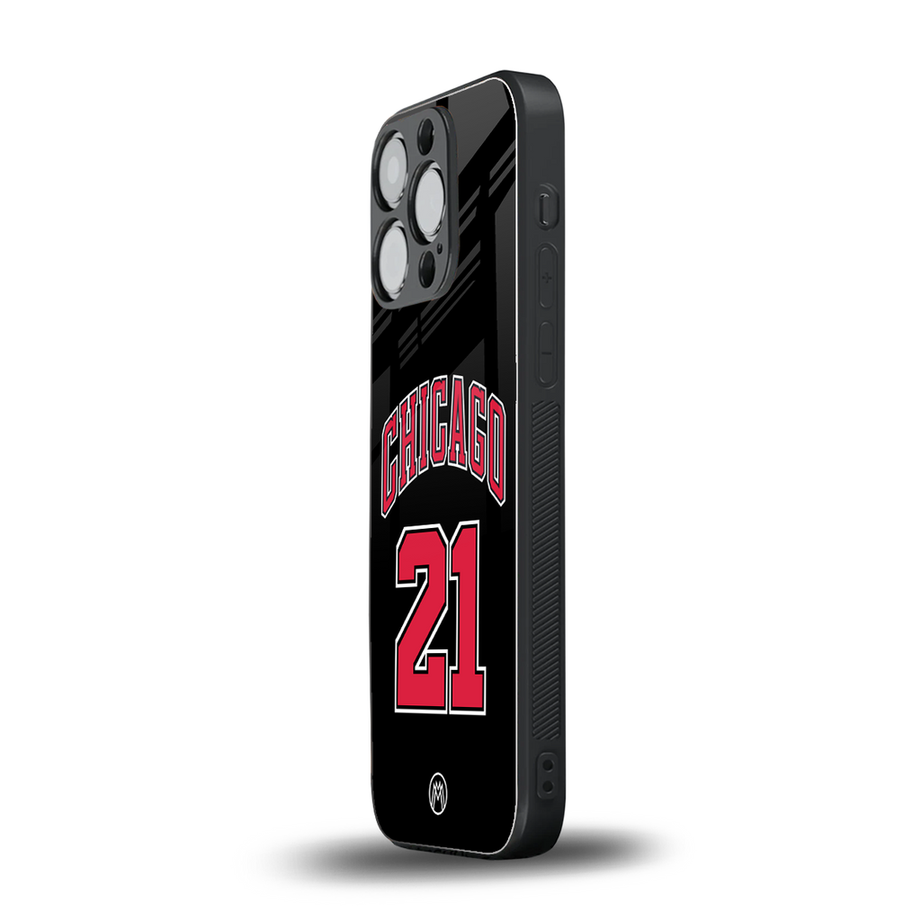 chicago 21 back phone cover | glass case for iphone 13 pro