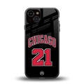 chicago 21 back phone cover | glass case for iphone 13