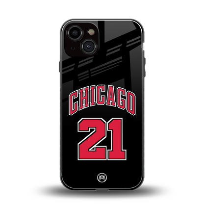 chicago 21 back phone cover | glass case for iphone 13