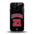 chicago 21 back phone cover | glass case for iphone 15 plus