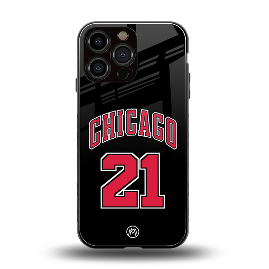 chicago 21 back phone cover | glass case for iphone 14 pro max