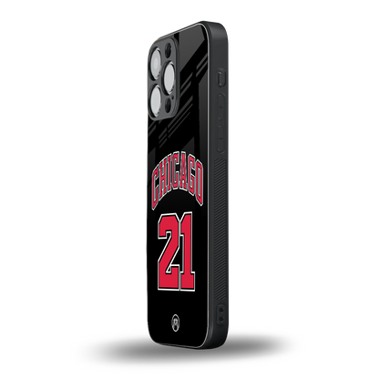 chicago 21 back phone cover | glass case for iphone 14 pro max