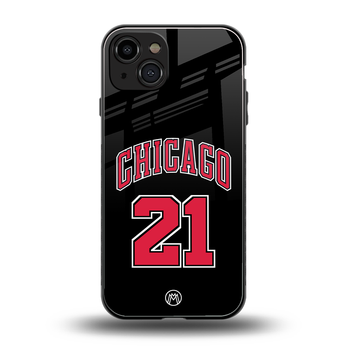 chicago 21 back phone cover | glass case for iphone 15