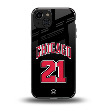 chicago 21 back phone cover | glass case for iphone 15