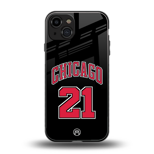 chicago 21 back phone cover | glass case for iphone 15
