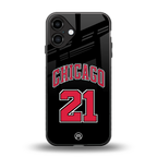 chicago 21 back phone cover | glass case for iphone 16 plus