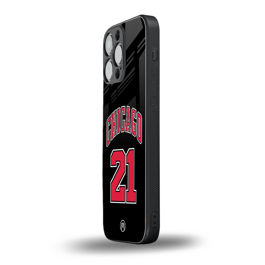 chicago 21 back phone cover | glass case for iphone 16 pro max