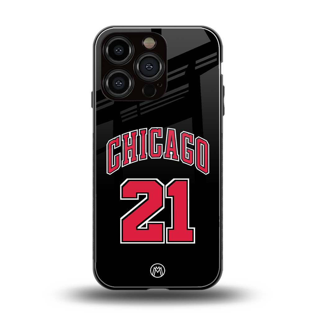 chicago 21 back phone cover | glass case for iphone 16 pro