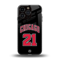 chicago 21 back phone cover | glass case for iphone 16 pro