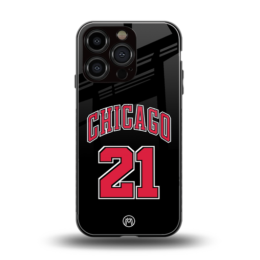 chicago 21 back phone cover | glass case for iphone 16 pro