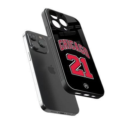 chicago 21 back phone cover | glass case for iphone 16 pro