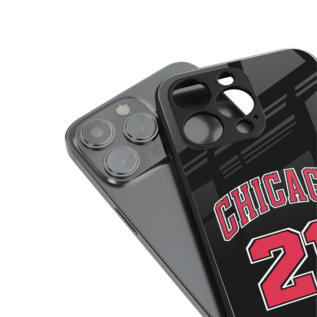 chicago 21 back phone cover | glass case for iphone 16 plus