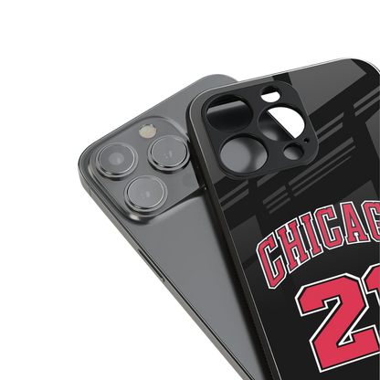 chicago 21 back phone cover | glass case for iphone 15 pro
