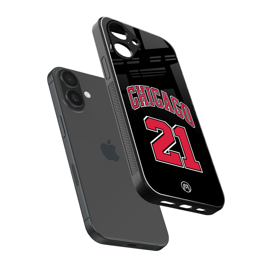 chicago 21 back phone cover | glass case for iphone 16