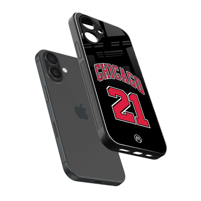 chicago 21 back phone cover | glass case for iphone 16