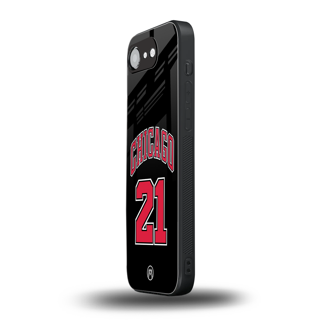 chicago 21 back phone cover | glass case for iphone 16e