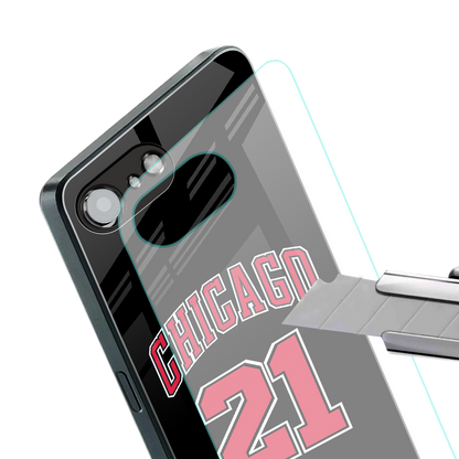 chicago 21 back phone cover | glass case for iphone 16e