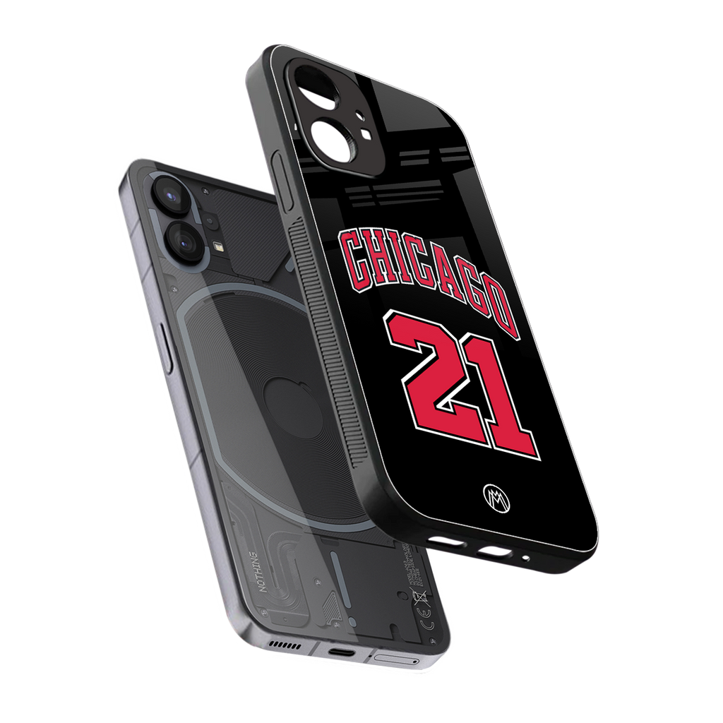 chicago 21 back phone cover | glass case for nothing phone 1