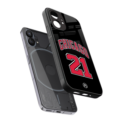 chicago 21 back phone cover | glass case for nothing phone 1