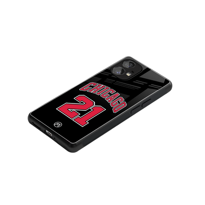 chicago 21 back phone cover | glass case for nothing phone 1