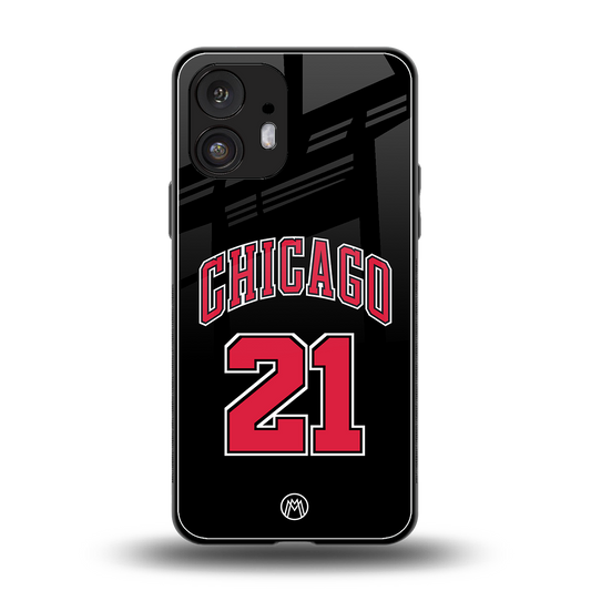 chicago 21 back phone cover | glass case for nothing phone 2