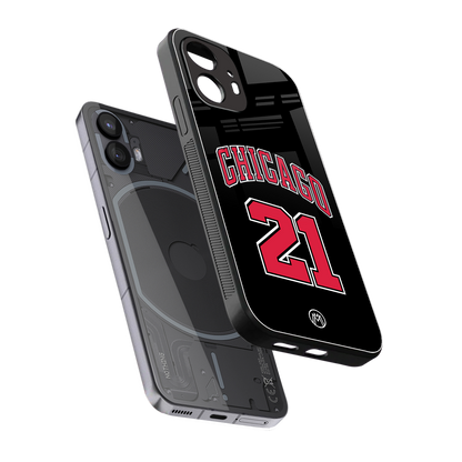 chicago 21 back phone cover | glass case for nothing phone 2