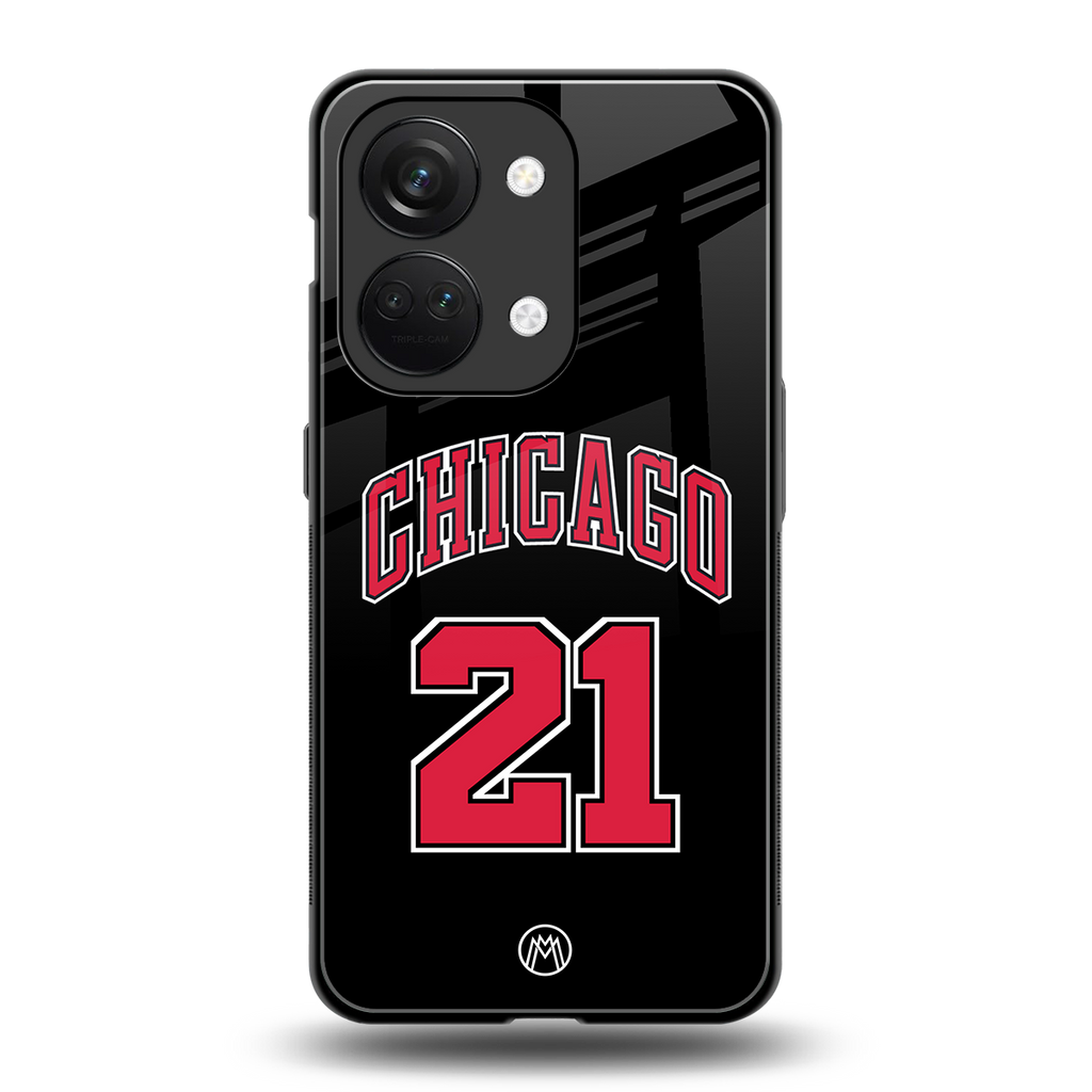 chicago 21 back phone cover | glass case for oneplus nord 3