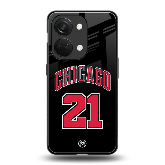 chicago 21 back phone cover | glass case for oneplus nord 3
