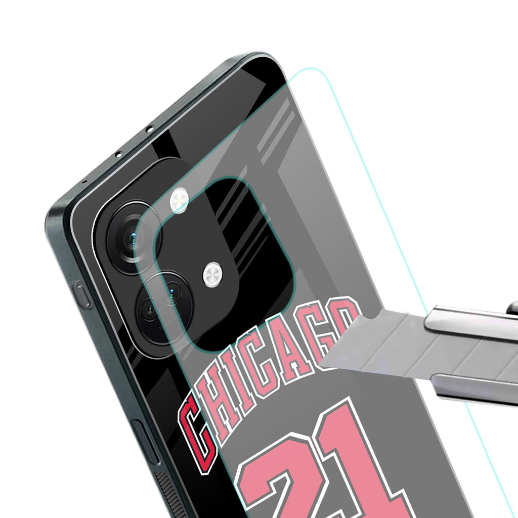 chicago 21 back phone cover | glass case for oneplus nord 3