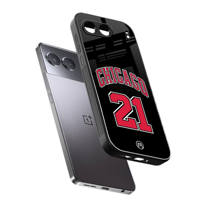chicago 21 back phone cover | glass case for oneplus nord 4