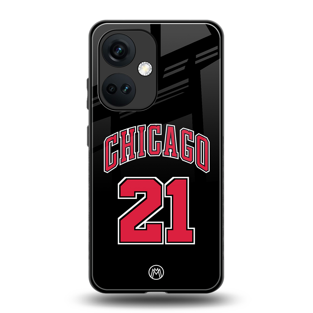 chicago 21 back phone cover | glass case for oneplus nord ce 3