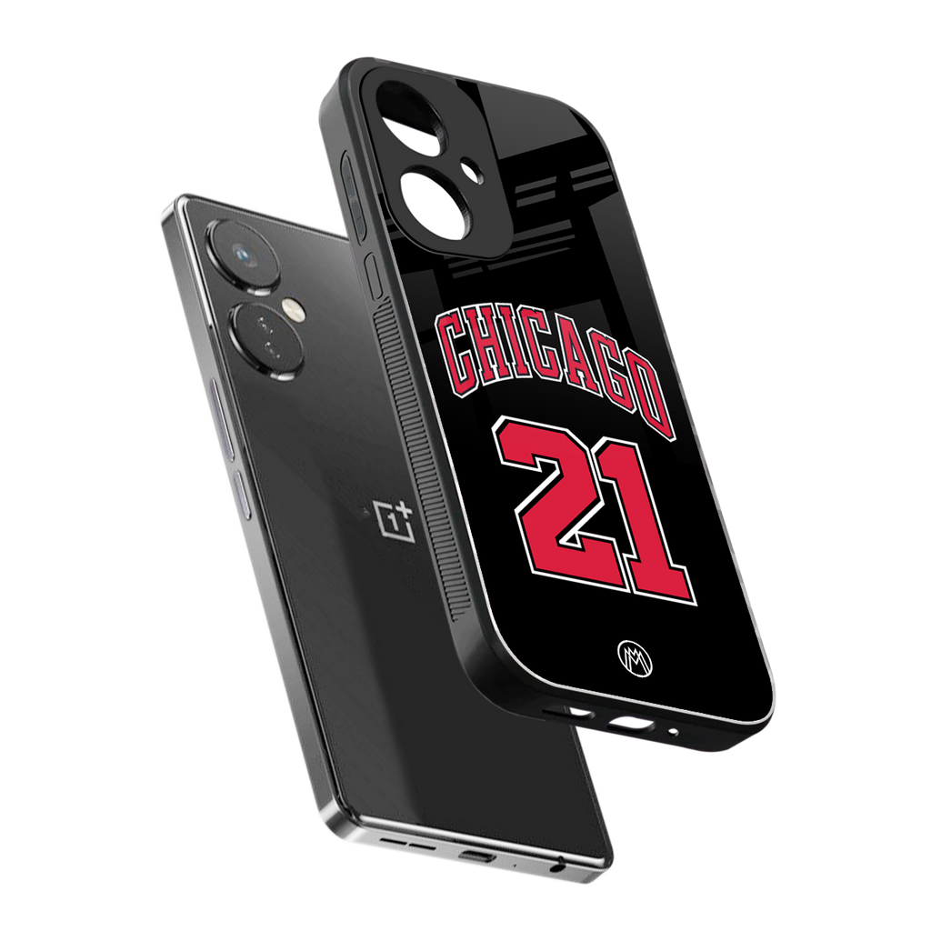 chicago 21 back phone cover | glass case for oneplus nord ce 3