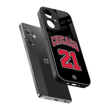 chicago 21 back phone cover | glass case for oneplus nord ce 3