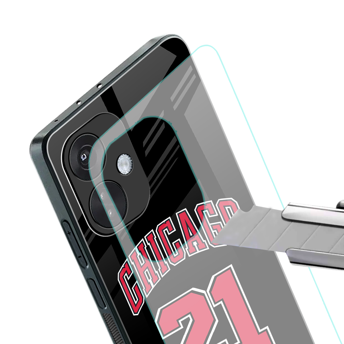 chicago 21 back phone cover | glass case for oneplus nord ce 3