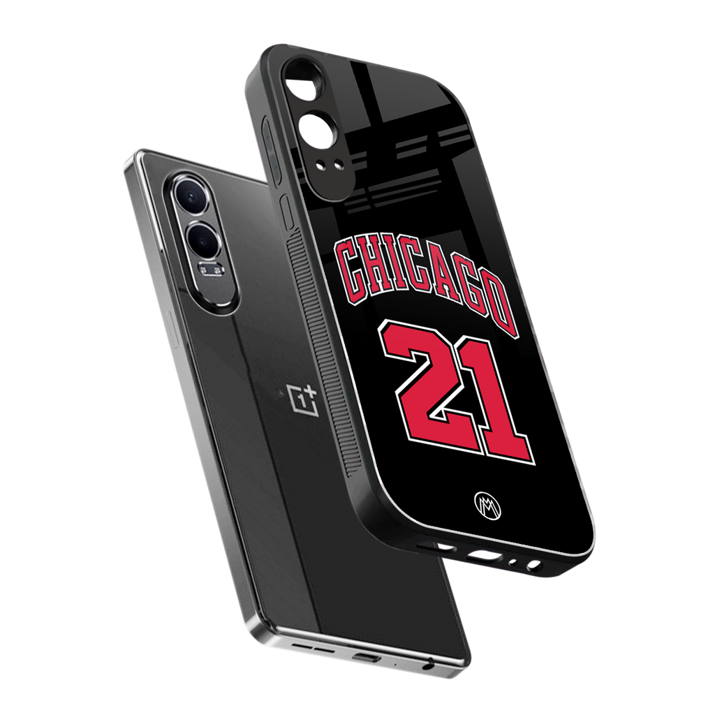 chicago 21 back phone cover | glass case for oneplus nord ce 4 lite